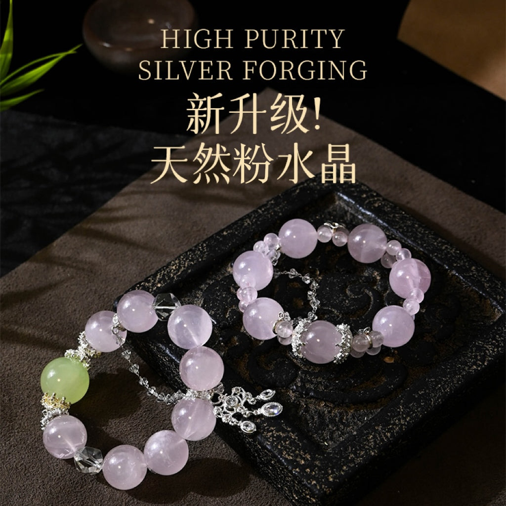 rose quartz diy bracelet