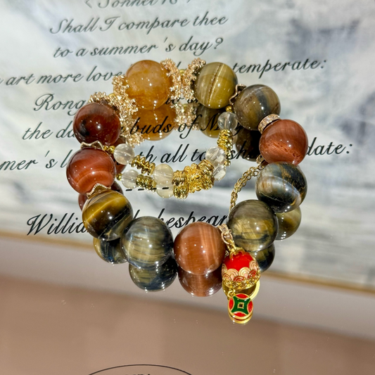 Rainbow tiger eye bracelet