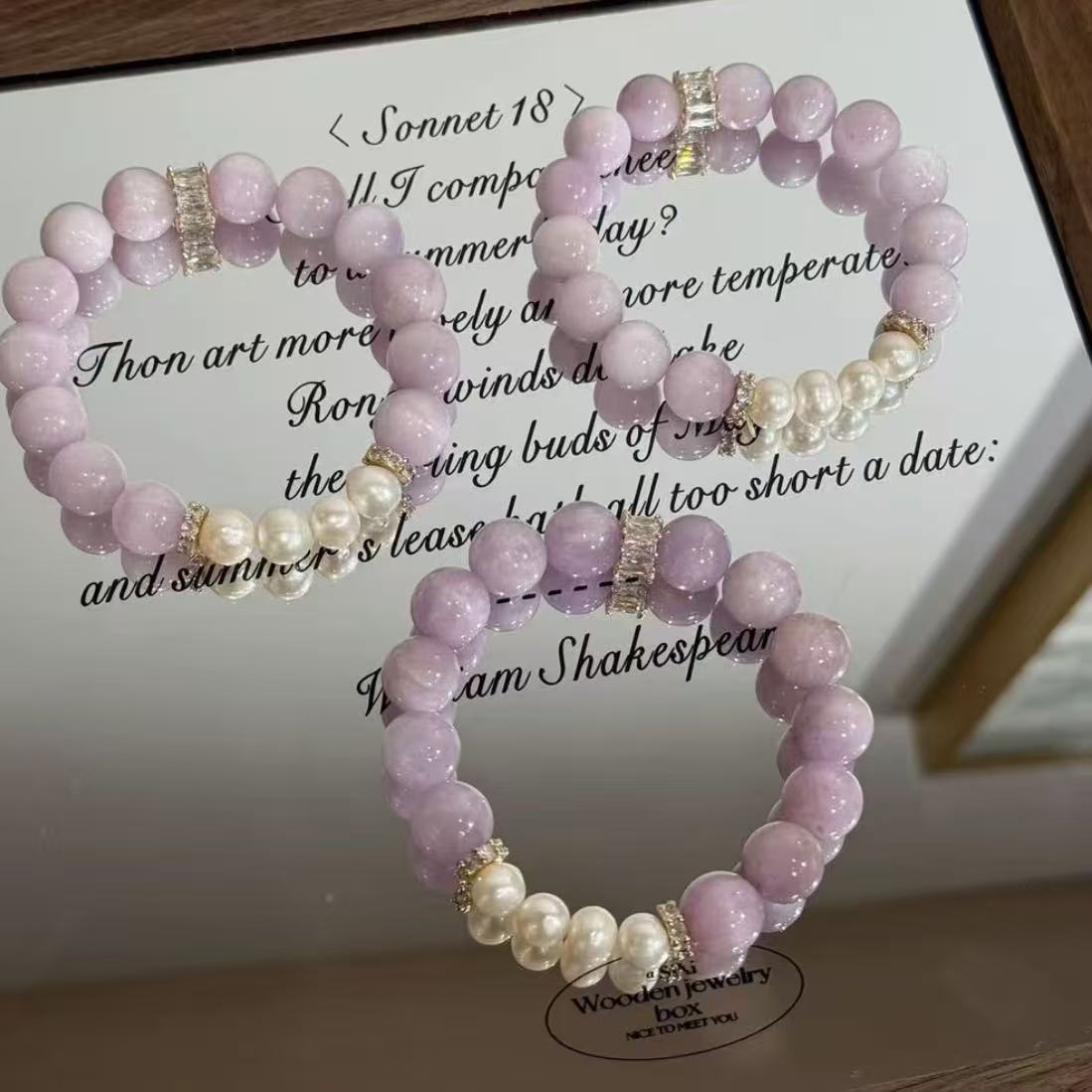 DIY Kunzite bracelet