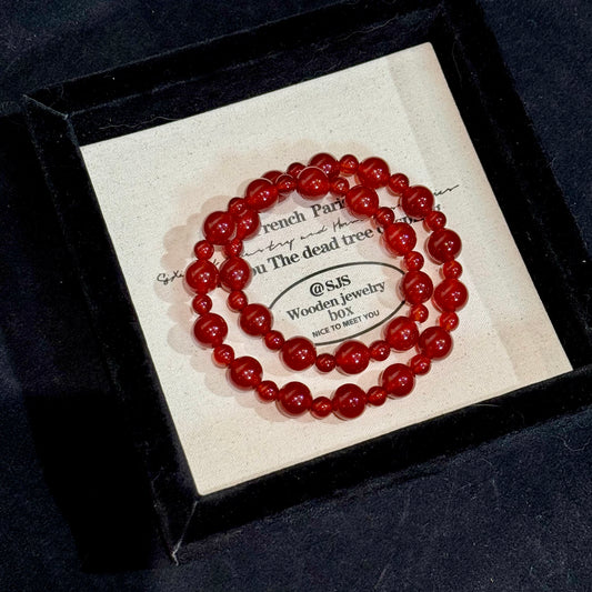 Red agate bracelet(2 circle)