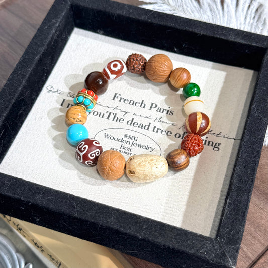 wooden collectible bracelet