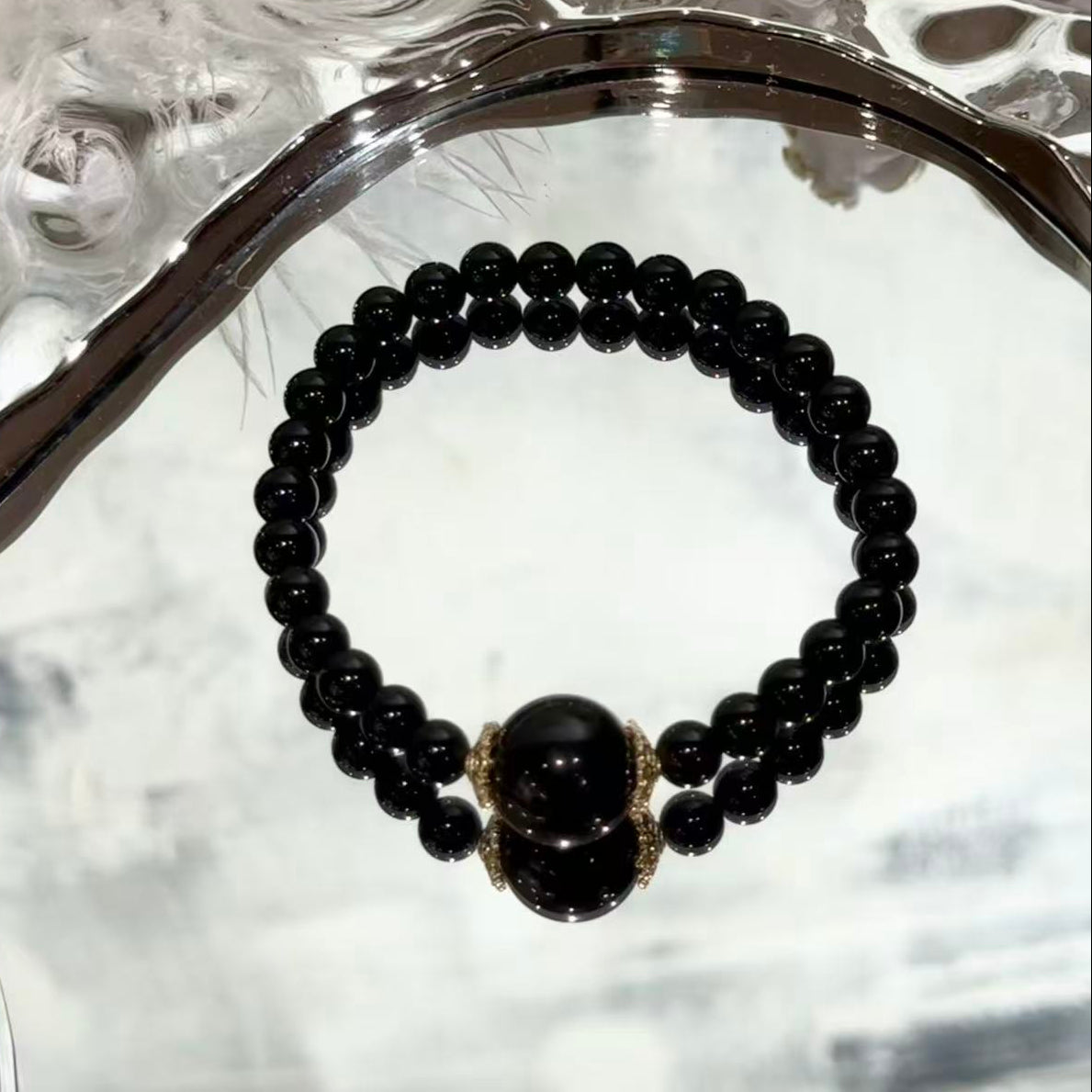 Obsidian bracelet