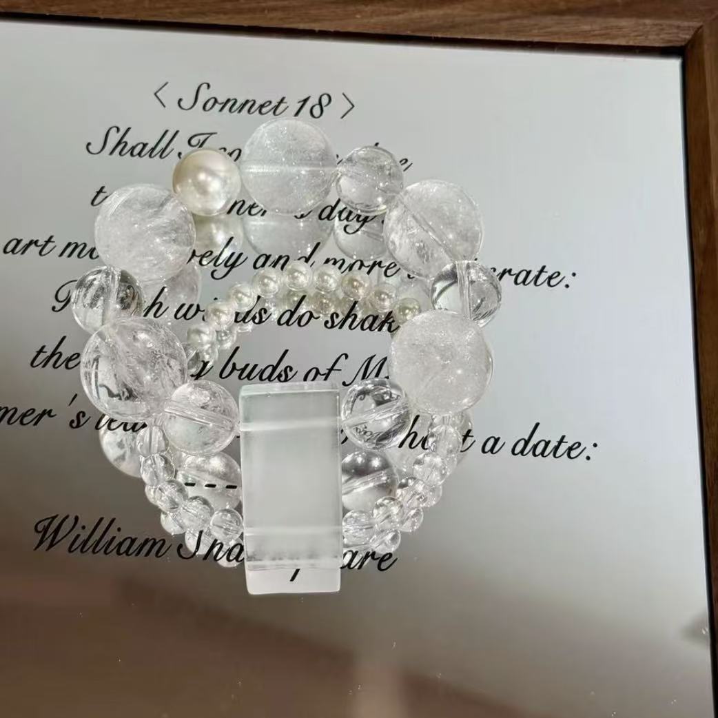 Clear quartz(rainbow crack)