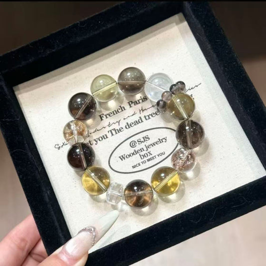 Citrine with fire quartz DIY