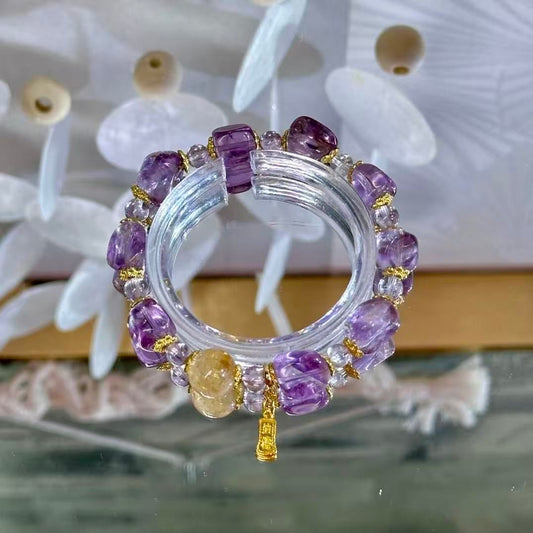 jelly bean shape amethyst