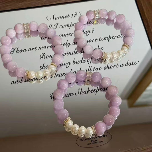 DIY Kunzite bracelet