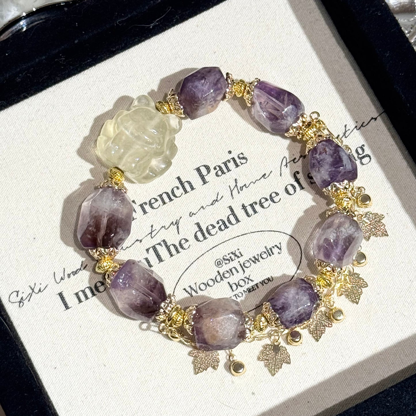 Facetted with citrine nine tail fox